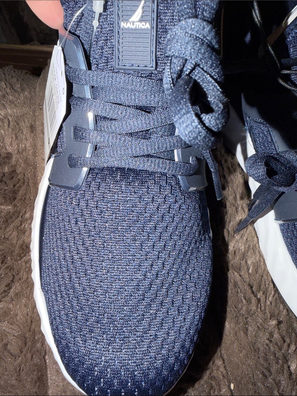 Nautica Aron Men's Navy and White Slip-On Mesh Sneaker - Picture 8 of 10